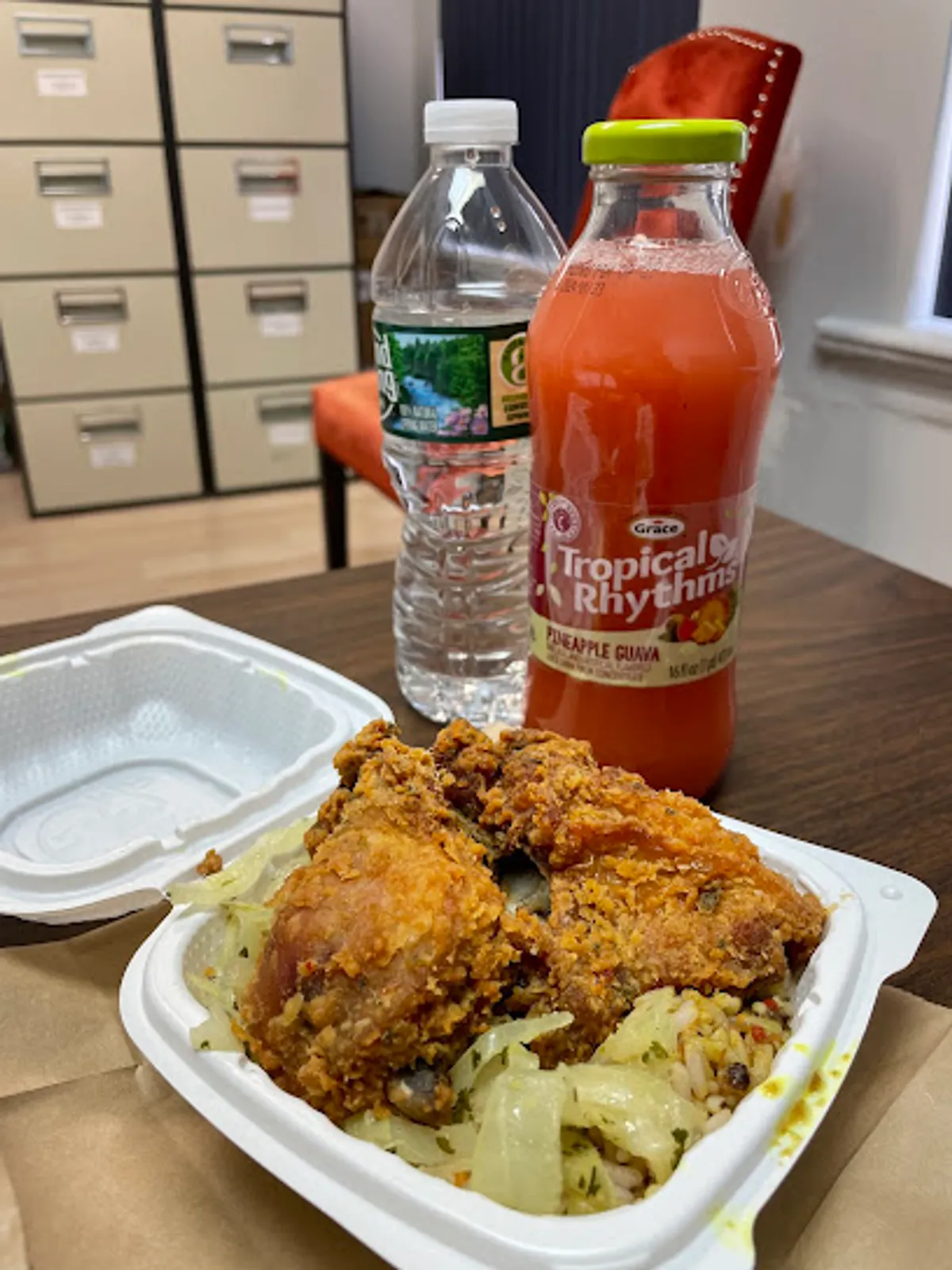 Interior view of Tropical Taste, a popular spot in brooklyn