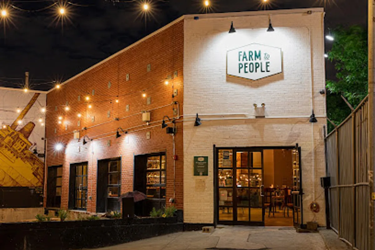 Interior view of Farm To People, a popular spot in brooklyn