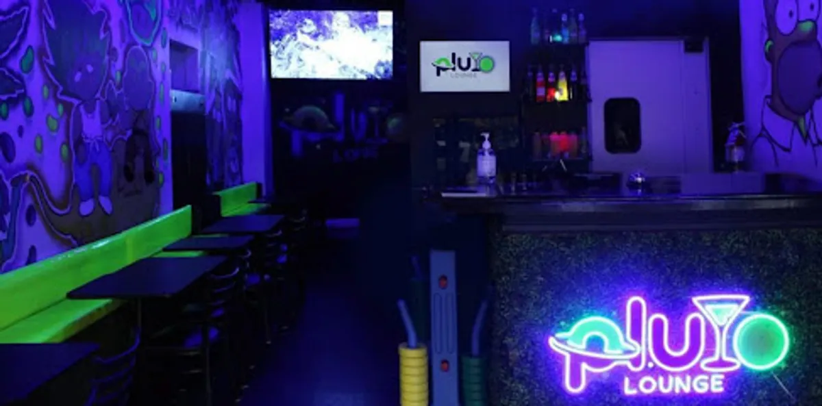 Interior view of Pluto Lounge, a popular spot in brooklyn