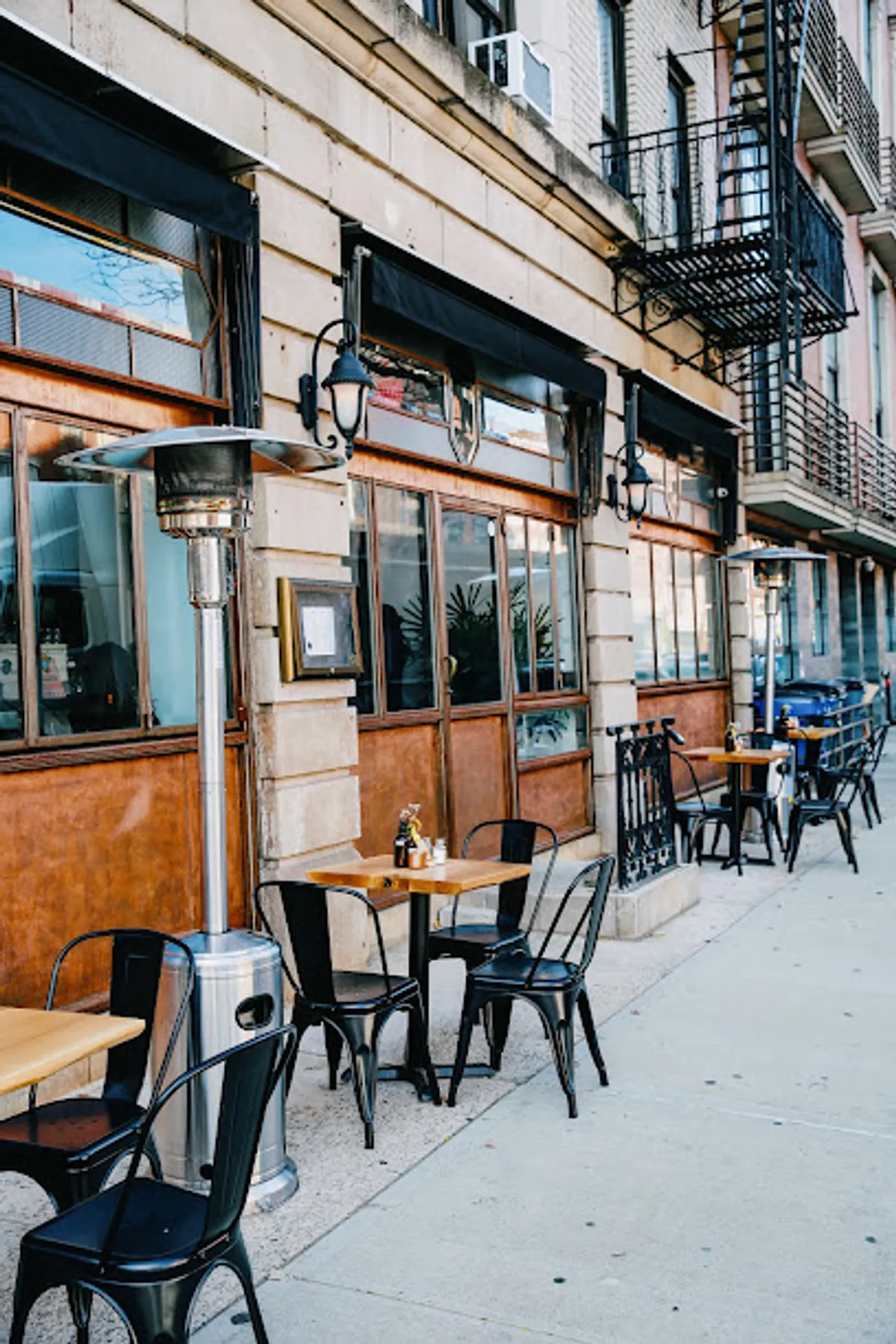 Interior view of Hole In The Wall Williamsburg showing dining setup