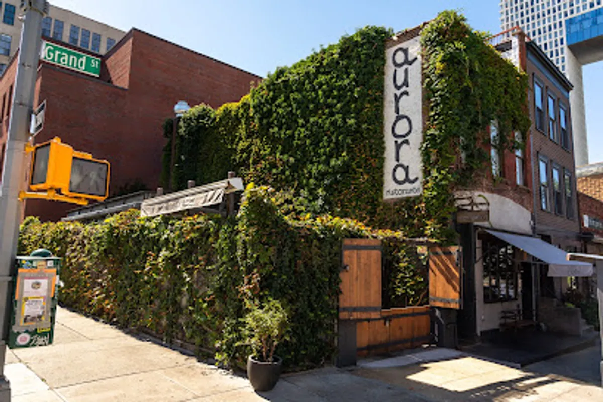 Interior view of Aurora Brooklyn, a popular spot in brooklyn